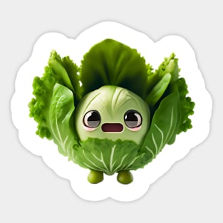 Crispixie - Your cutest lettuce buddy 🍃 Sticker